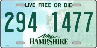 NH license plate 2941477