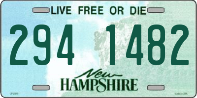 NH license plate 2941482