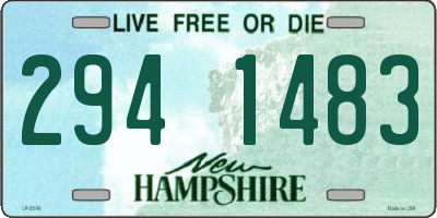 NH license plate 2941483