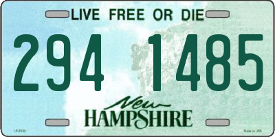 NH license plate 2941485