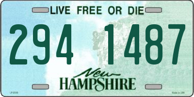 NH license plate 2941487