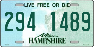NH license plate 2941489
