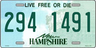 NH license plate 2941491
