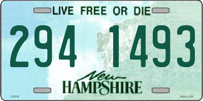 NH license plate 2941493