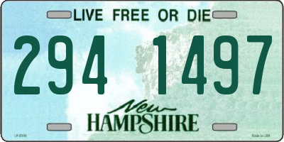 NH license plate 2941497