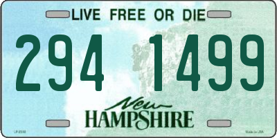 NH license plate 2941499