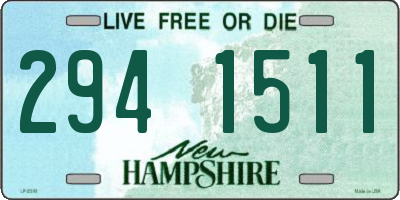 NH license plate 2941511