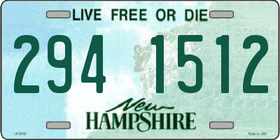 NH license plate 2941512