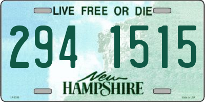 NH license plate 2941515