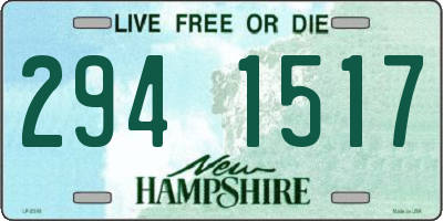 NH license plate 2941517