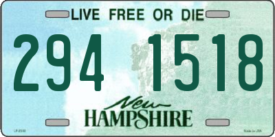 NH license plate 2941518