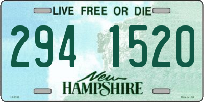 NH license plate 2941520