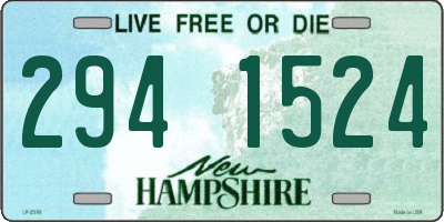NH license plate 2941524