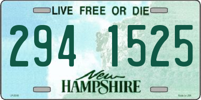 NH license plate 2941525