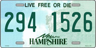 NH license plate 2941526