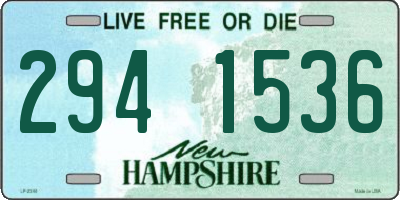 NH license plate 2941536