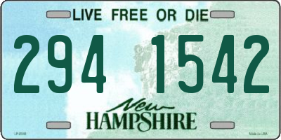 NH license plate 2941542