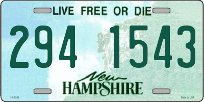 NH license plate 2941543
