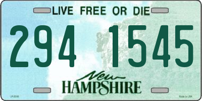 NH license plate 2941545