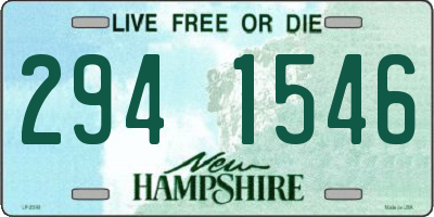 NH license plate 2941546