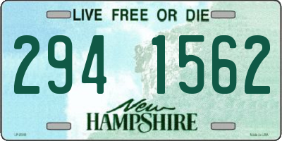 NH license plate 2941562