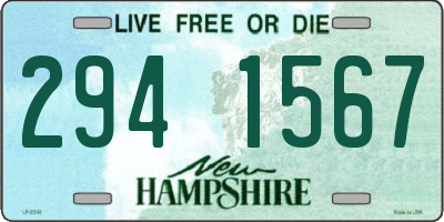 NH license plate 2941567