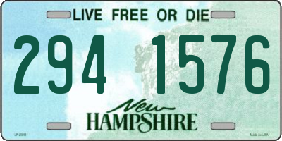NH license plate 2941576