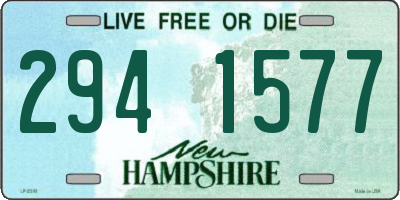 NH license plate 2941577