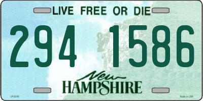 NH license plate 2941586