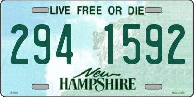 NH license plate 2941592