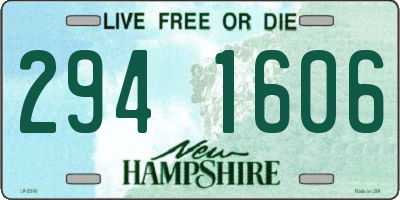 NH license plate 2941606