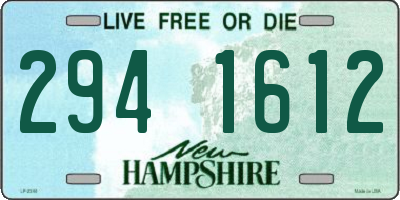 NH license plate 2941612
