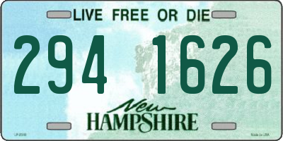 NH license plate 2941626