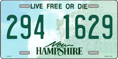 NH license plate 2941629