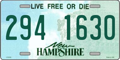 NH license plate 2941630