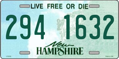 NH license plate 2941632