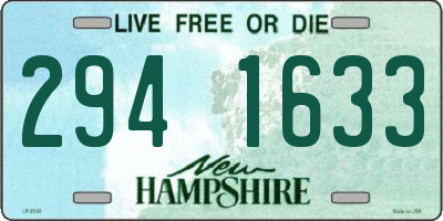 NH license plate 2941633