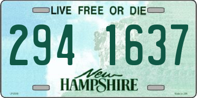 NH license plate 2941637