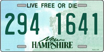 NH license plate 2941641