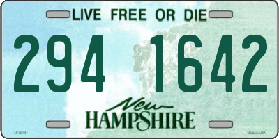NH license plate 2941642