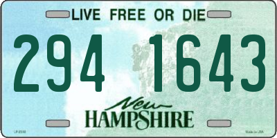 NH license plate 2941643