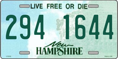 NH license plate 2941644
