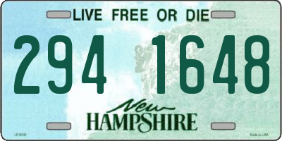 NH license plate 2941648