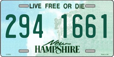 NH license plate 2941661