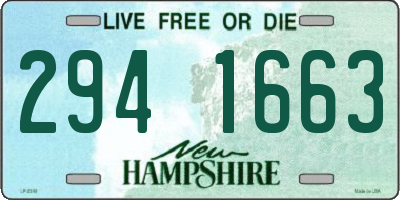 NH license plate 2941663