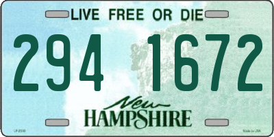 NH license plate 2941672