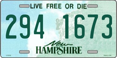 NH license plate 2941673