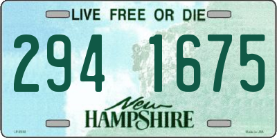 NH license plate 2941675