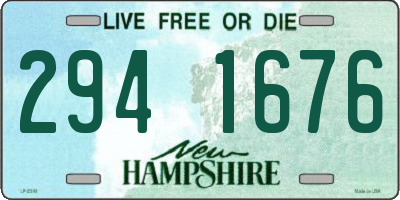 NH license plate 2941676