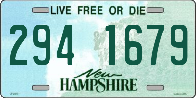 NH license plate 2941679